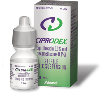 can you use ciprofloxacin eye drops in the ear